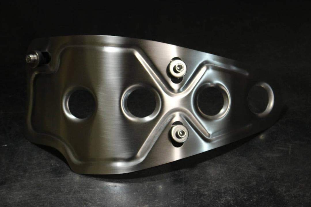 SR400ステンレス バーリングアンダーガード ロング