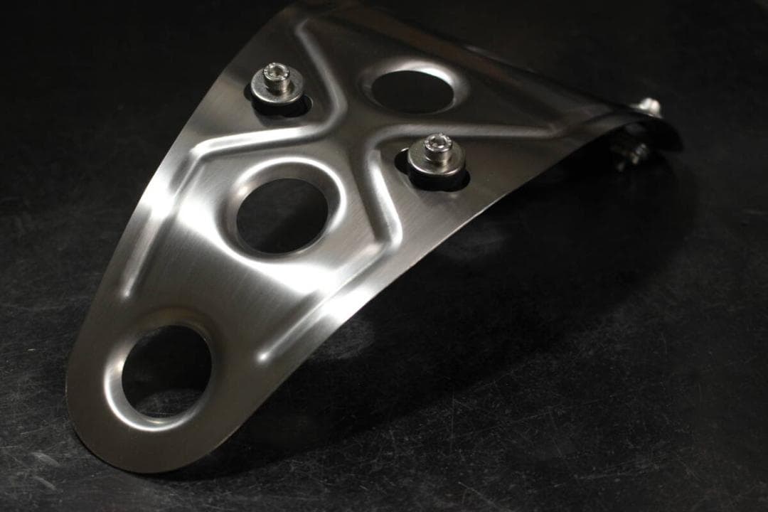 SR400ステンレス バーリングアンダーガード ロング