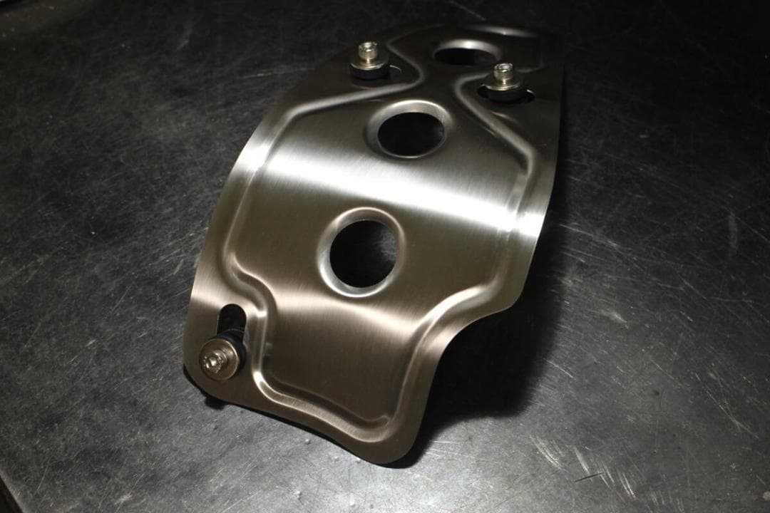 SR400ステンレス バーリングアンダーガード ロング