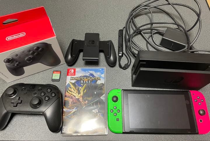 Switch モンスターハンター　コントローラー　どうぶつの森付き