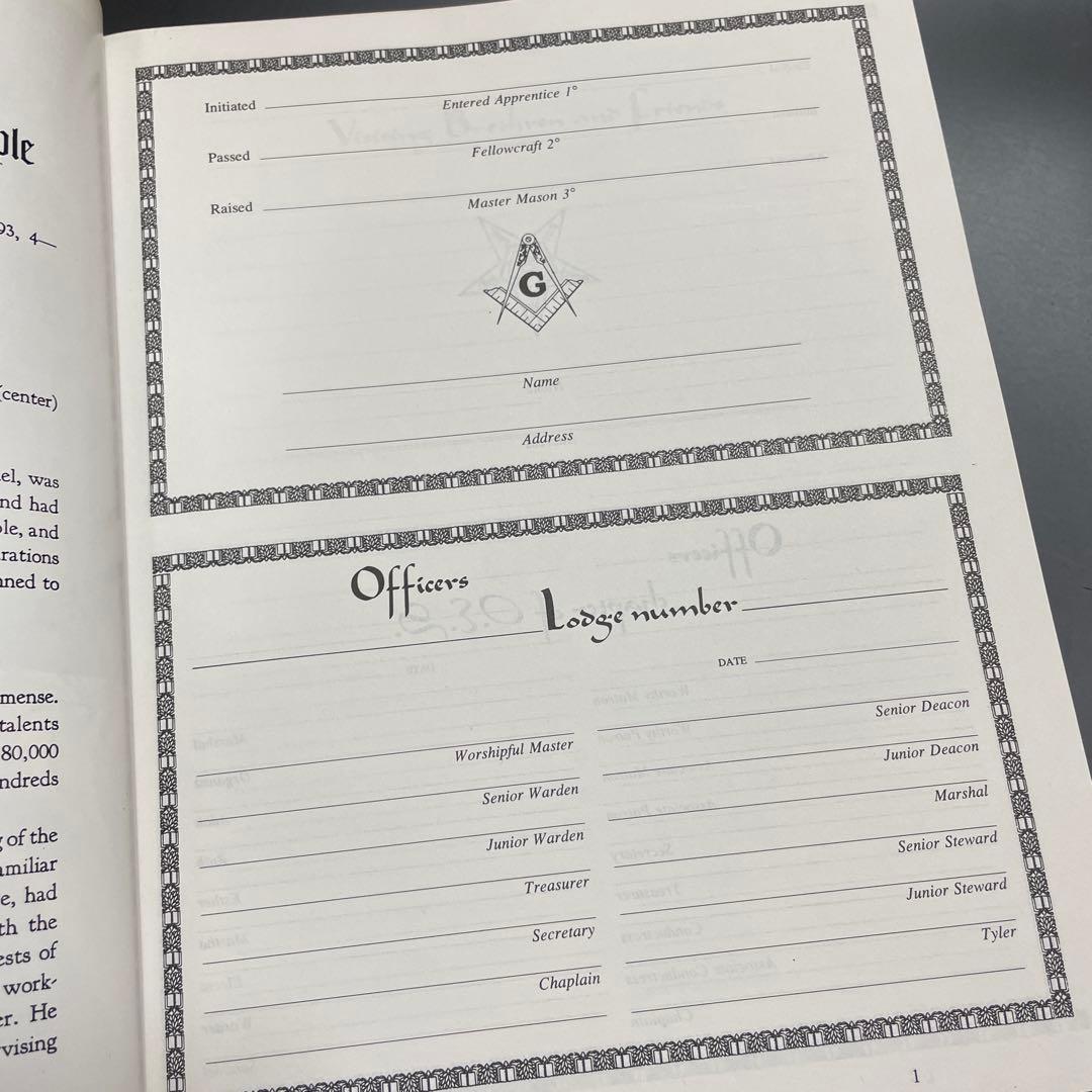 聖書　フリーメーソン 古書