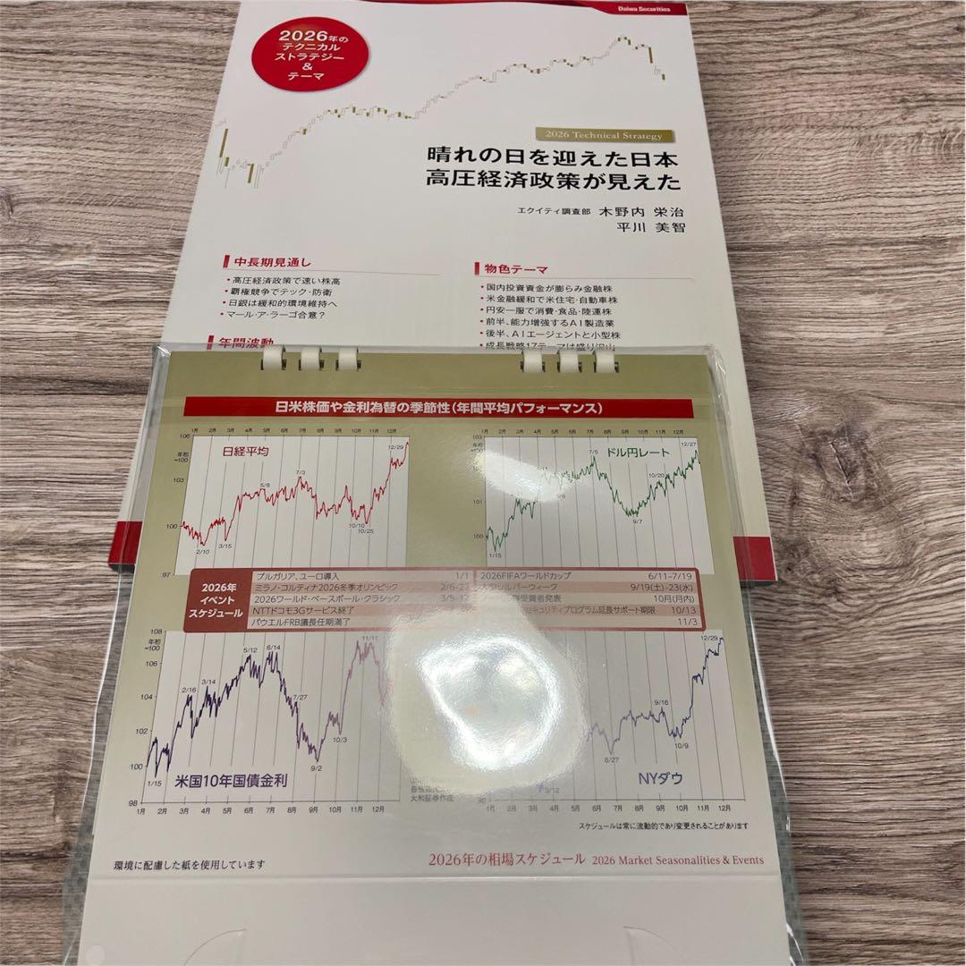 2026年　テクニカルストラテジー　大和証券