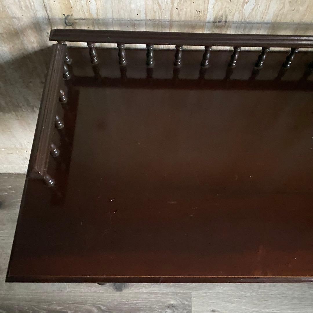 クラシックスタイル　欄干付きデスク　囲い付き机　アンティークレトロ　②