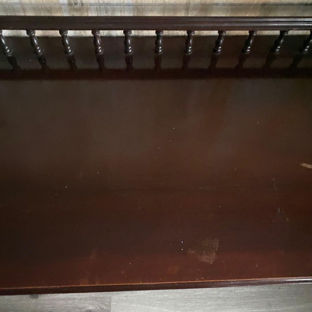 クラシックスタイル　欄干付きデスク　囲い付き机　アンティークレトロ　②