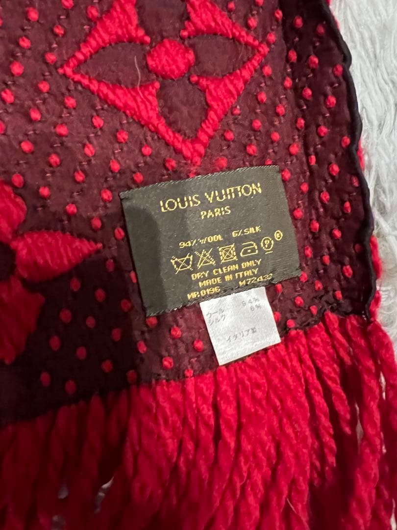 Louis Vuitton ヴィトン ブランド レッド マフラー