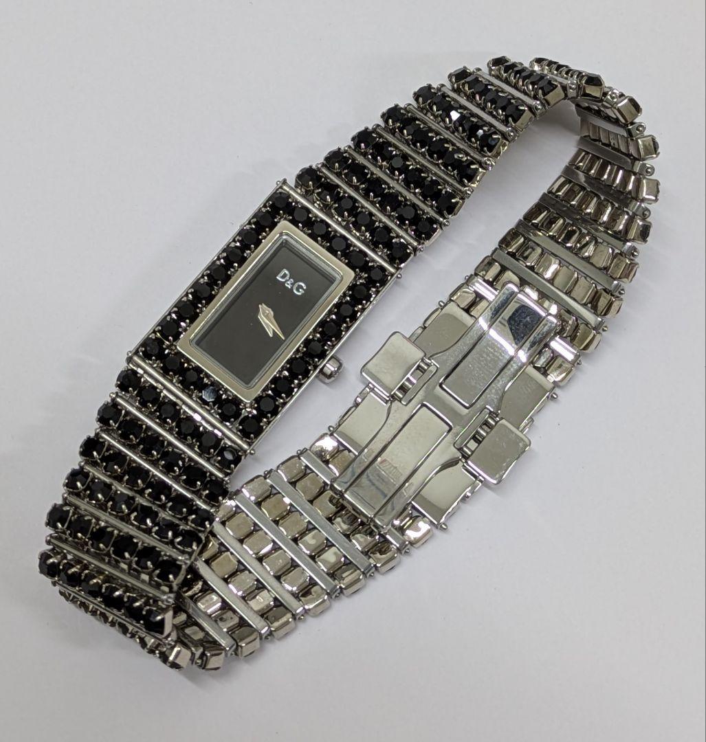 D&G ドルガバ　レディースウォッチ　ドレス　腕時計　ラインストーン