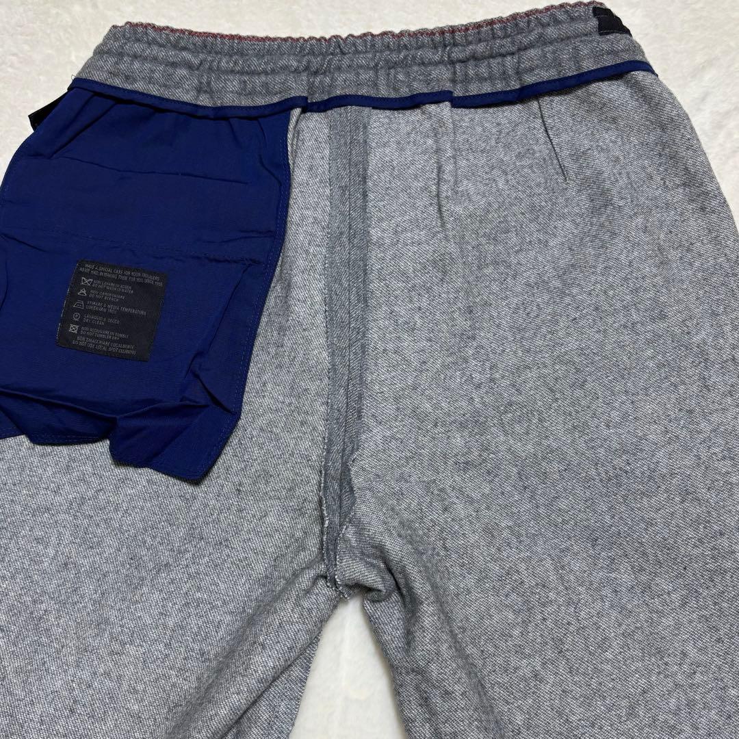 【極美品】 GTA DESIGN ジーティーアー スリム カシミヤ混 スラックス