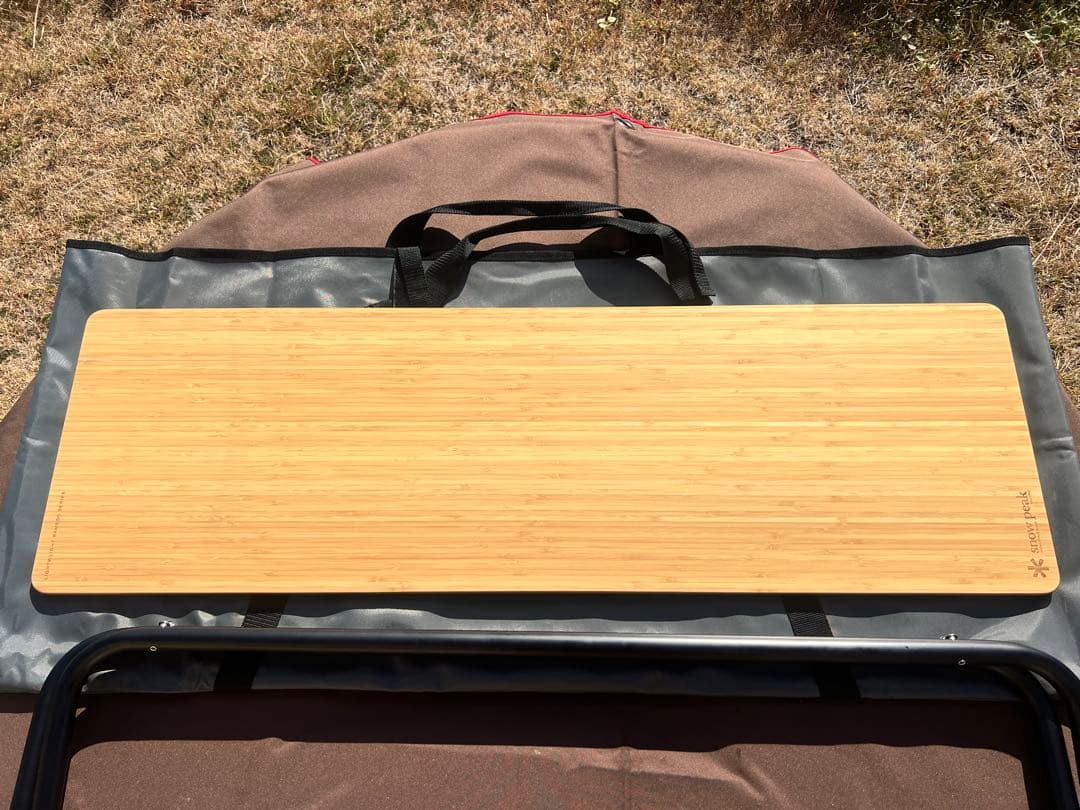 スノーピーク　フォールディングシェルフロング Light Bamboo