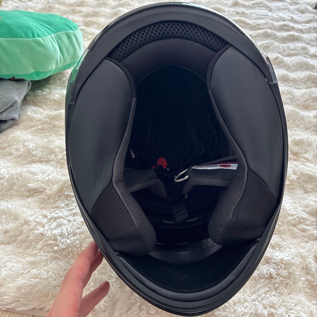 けだま Kabuto フルフェイスヘルメット ブラック