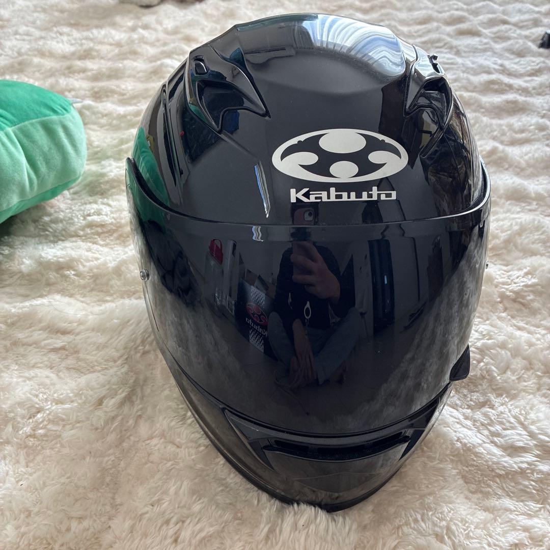 けだま Kabuto フルフェイスヘルメット ブラック