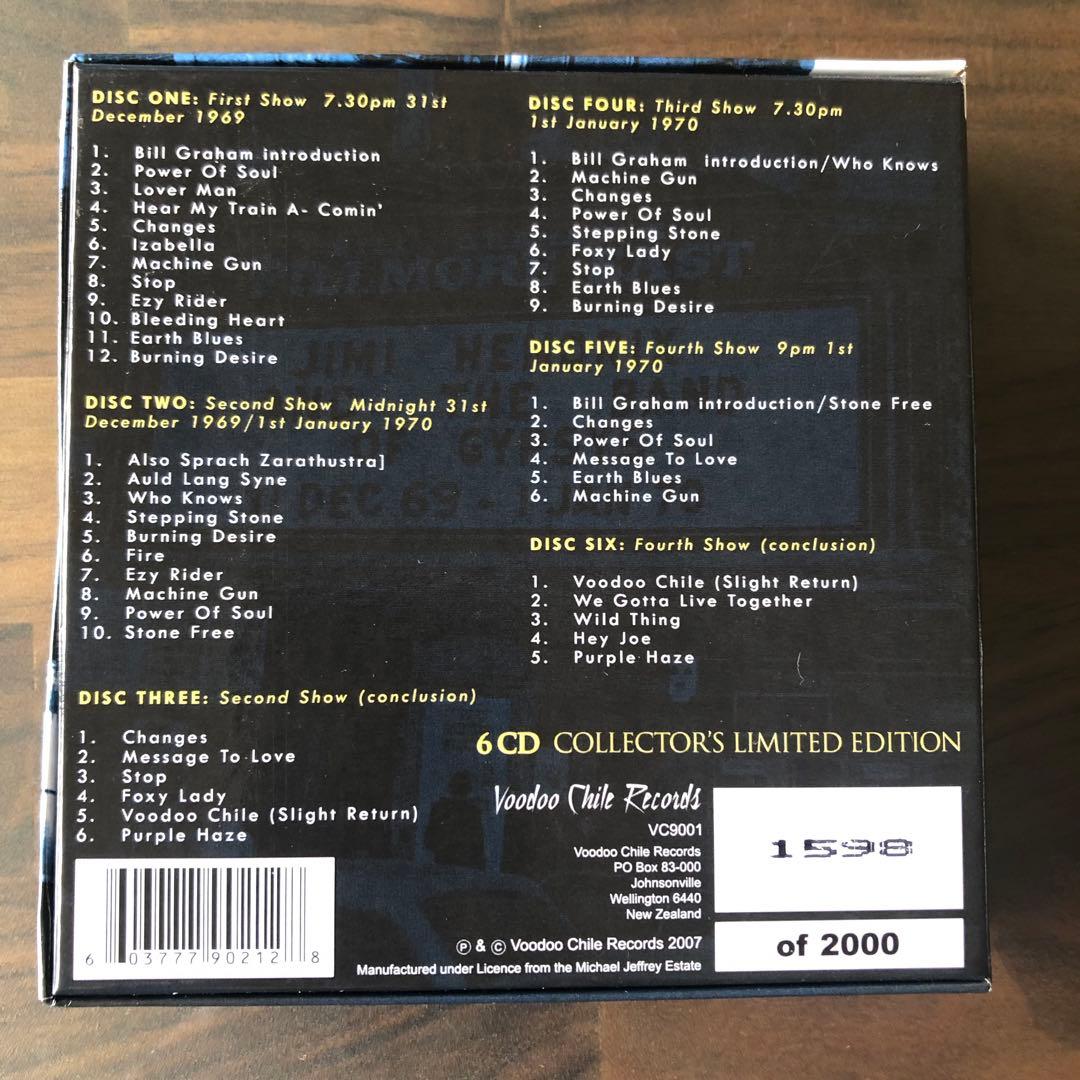 JIMI HENDRIX 6CDコレクターズ限定盤　中古　2000限定