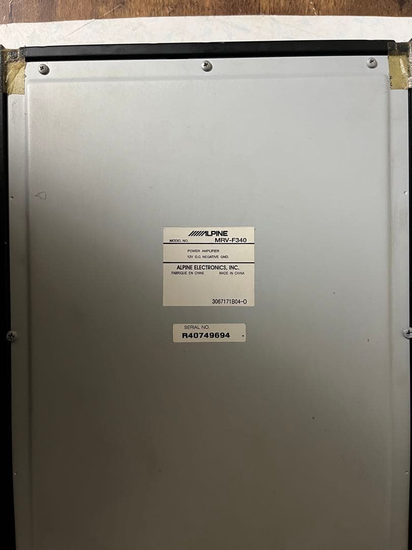ALPINE MRV-F340 4チャンネルアンプ