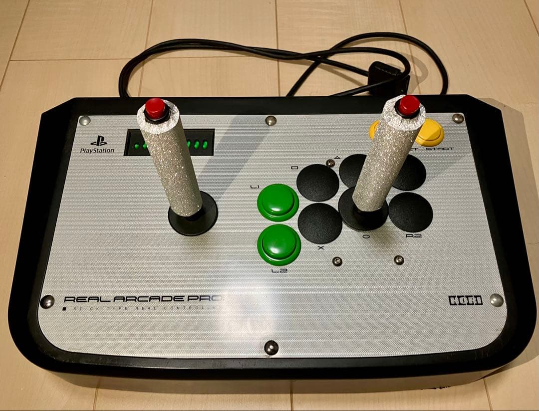 アサルト用レバー ツインスティック リアルアーケードPRO改造品 PS/PS2用