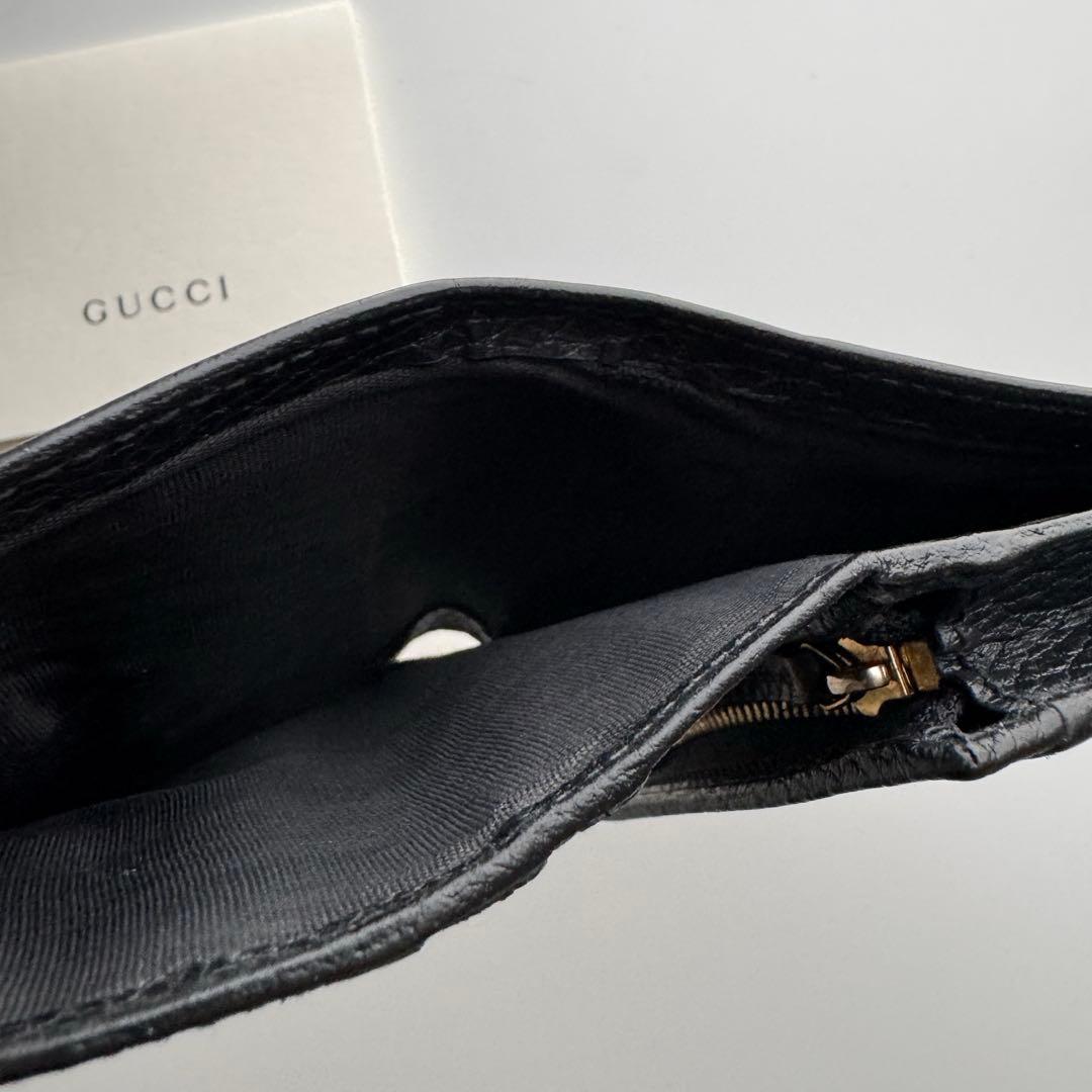 【極上美品】 238 GUCCI グッチ 2つ折り 財布 コンパクト
