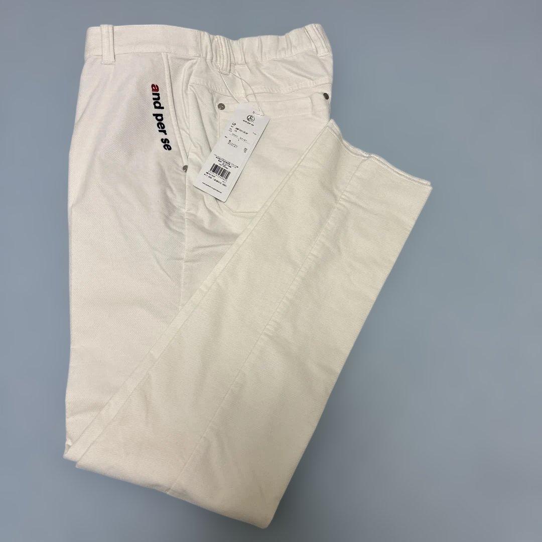 and per se ホワイトパンツ 新品タグ付き