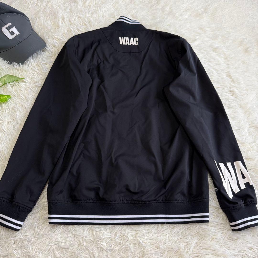 【ワック】美品 ジップジャケット ブラック ロゴ 2サイズ メンズ