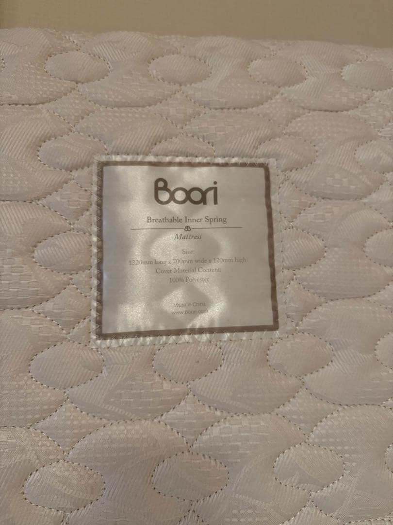 Boori ブーリ　ベビーベッド　スプリング入りマットレス(L) 美品