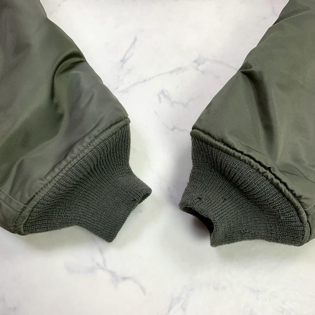 USA製★復刻 AVIREX MA-1 フライトジャケット 黒タグ L　D900