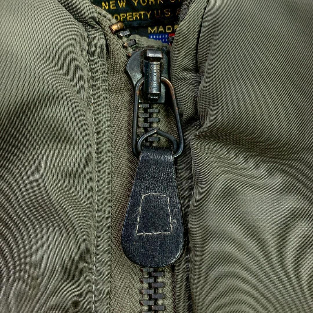 USA製★復刻 AVIREX MA-1 フライトジャケット 黒タグ L　D900