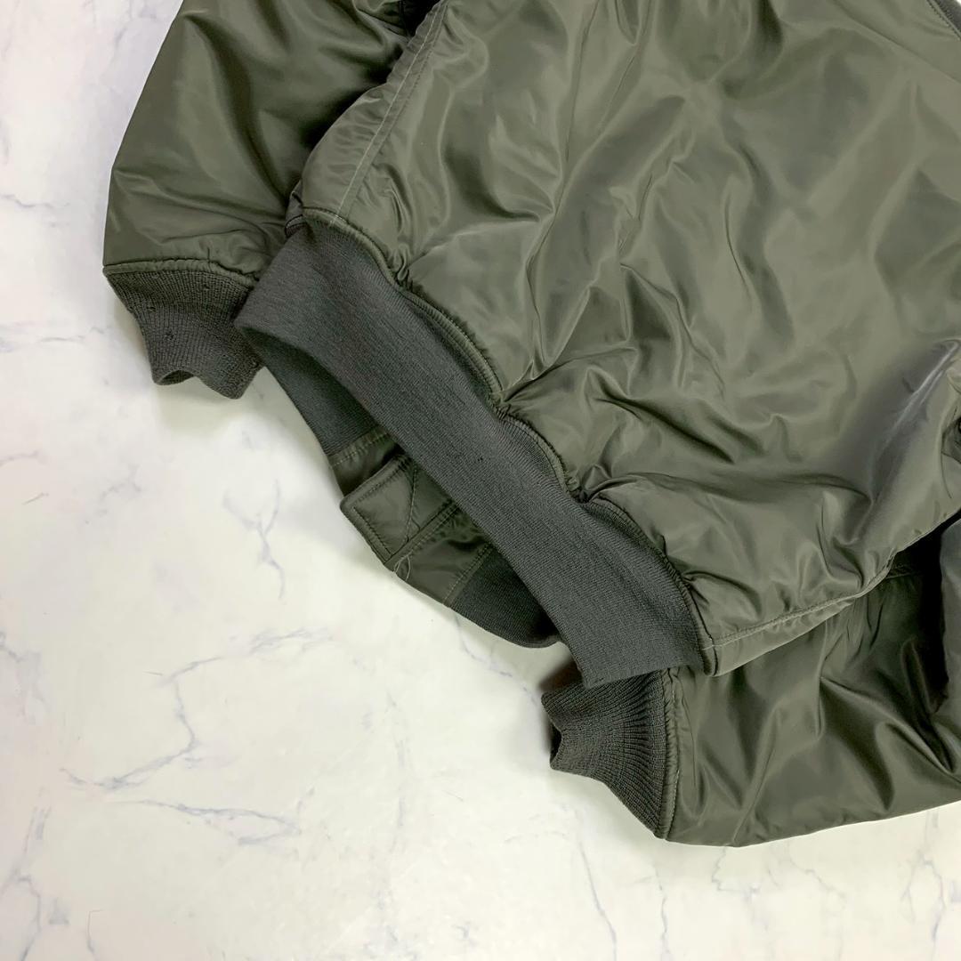 USA製★復刻 AVIREX MA-1 フライトジャケット 黒タグ L　D900