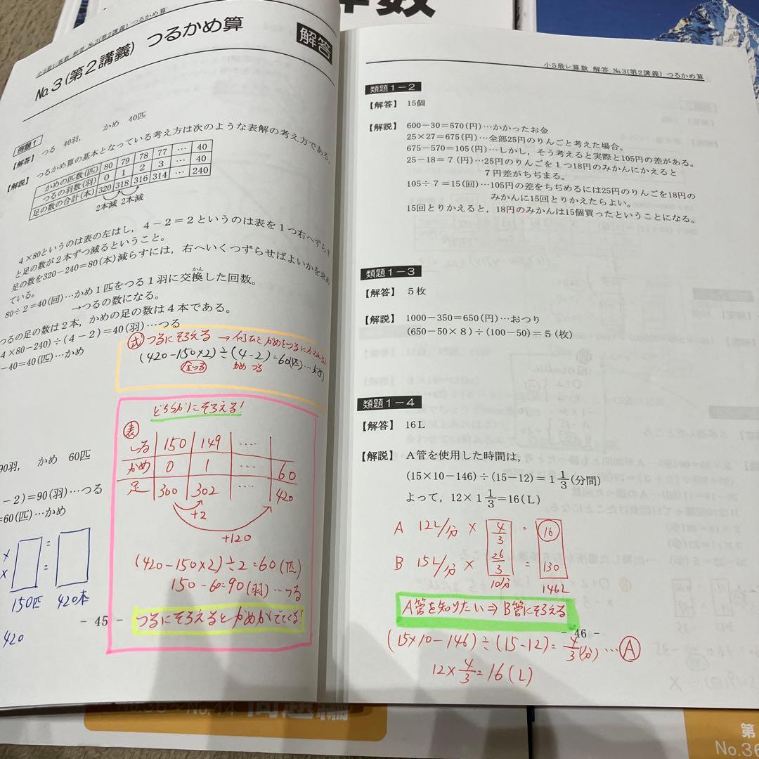 小5 最高レベル演習 算数 6冊セット