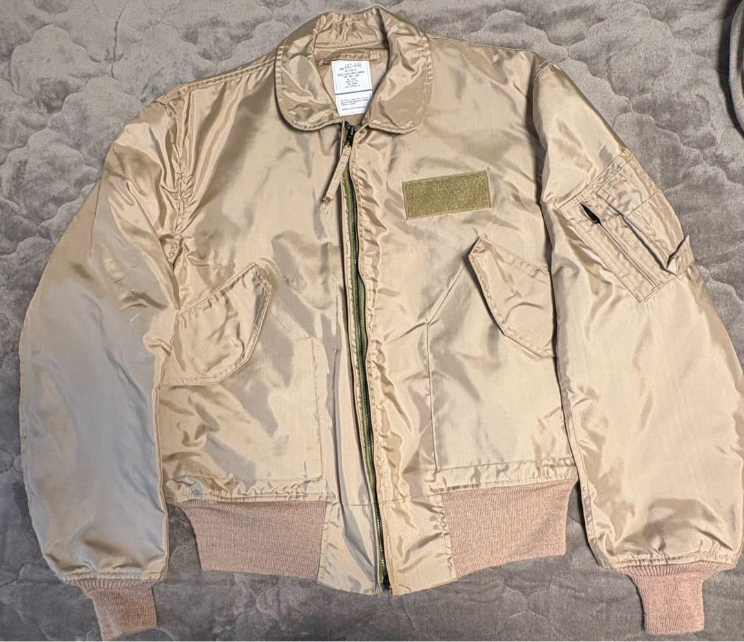 CWU-36/Pフライトジャケット/タン実物L米軍トップガン