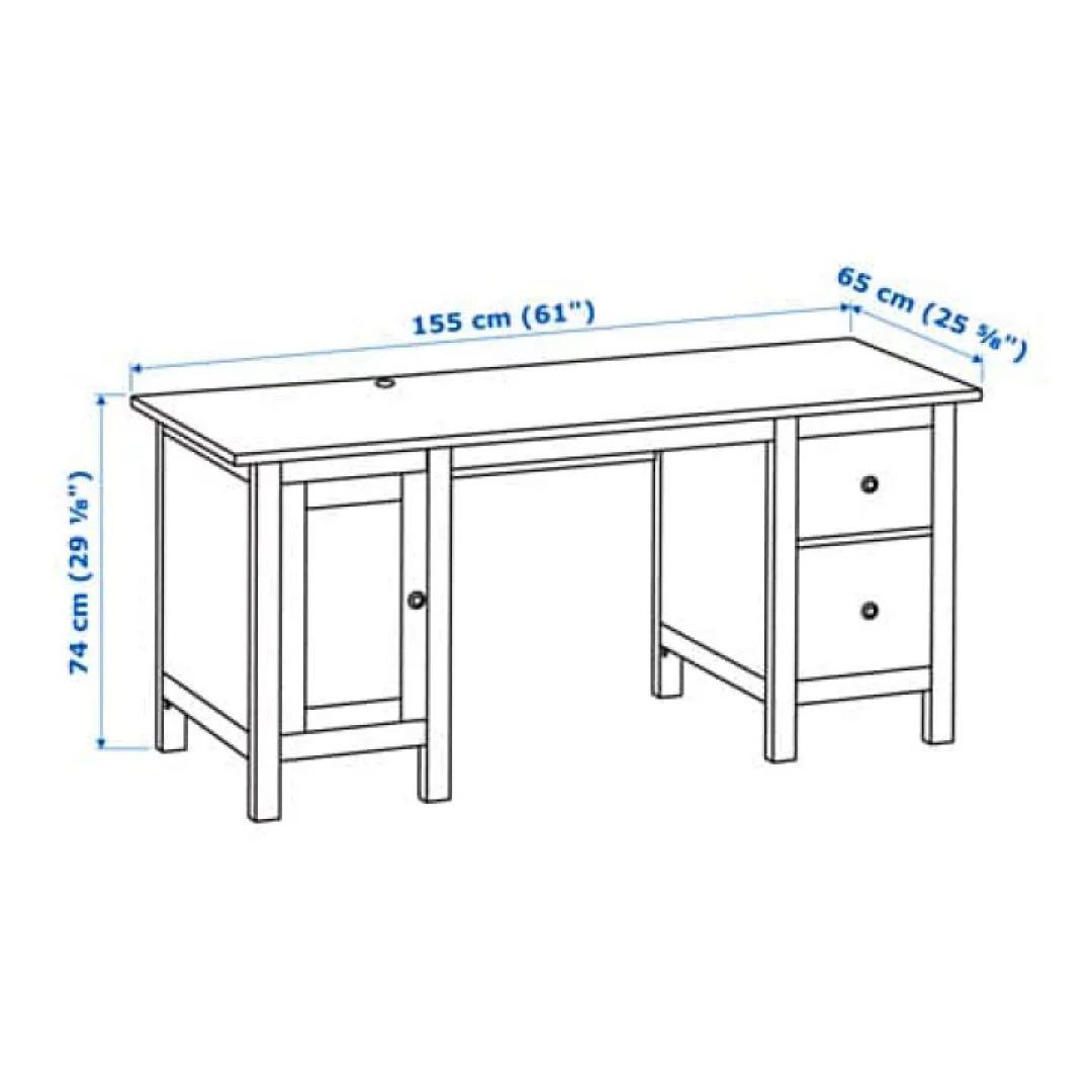 IKEA 廃盤 パソコンデスク ヘムネス ブラック クラシカル 北欧