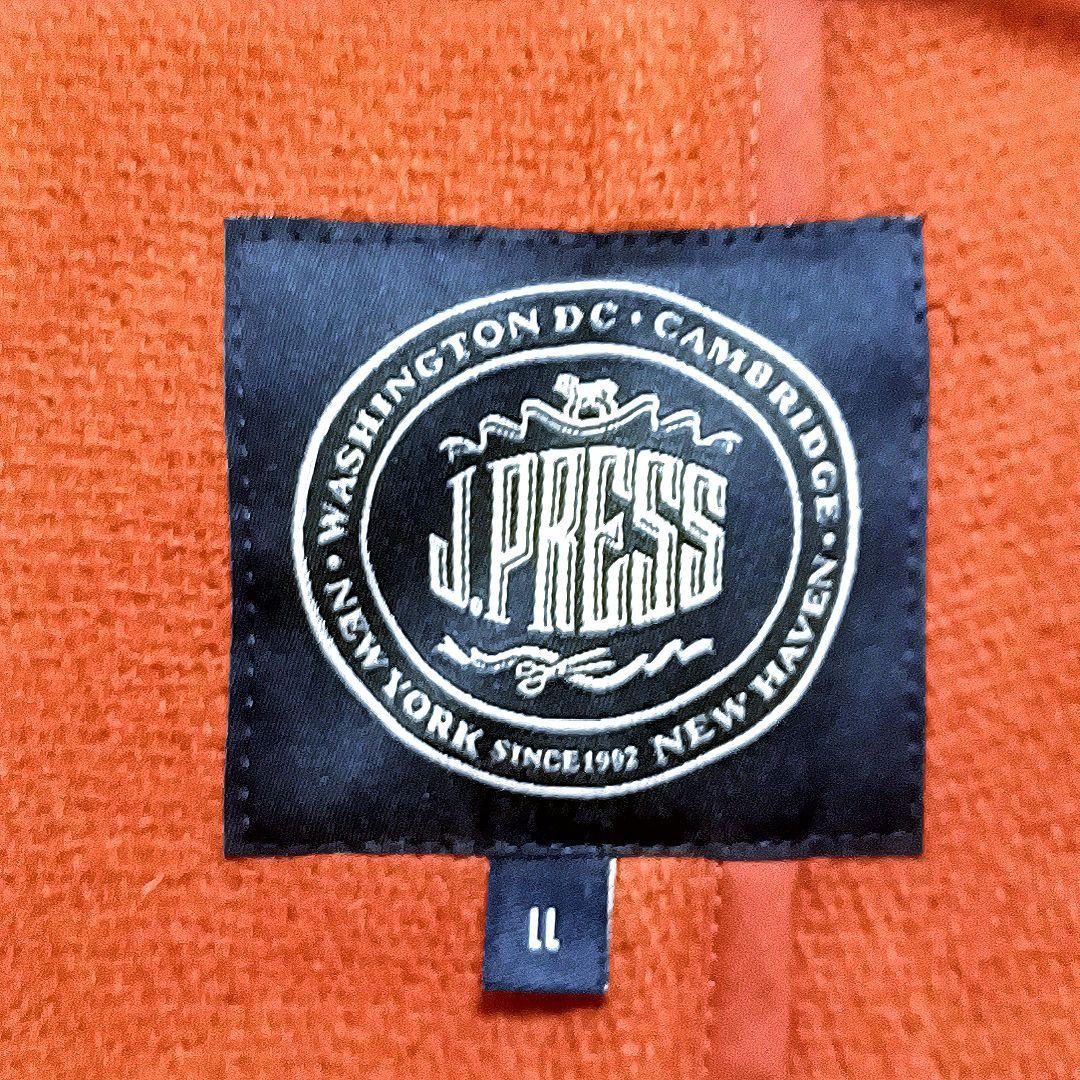 Memex　希少XLJ.PRESSイタリア生地ヘリンボーンダッフルオレンジ