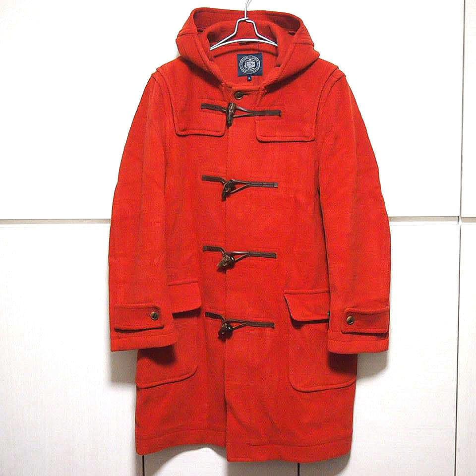 Memex　希少XLJ.PRESSイタリア生地ヘリンボーンダッフルオレンジ