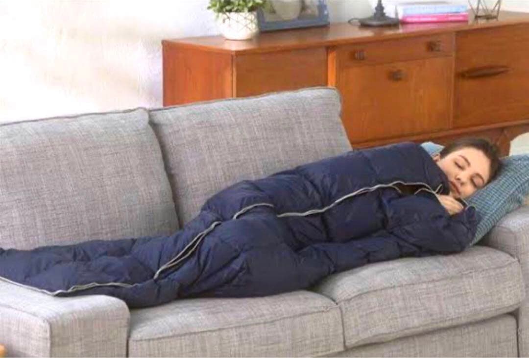 モスコビーリッチダウン モバイルダウンキルト ×２点 ネイビー&プラチナグレー