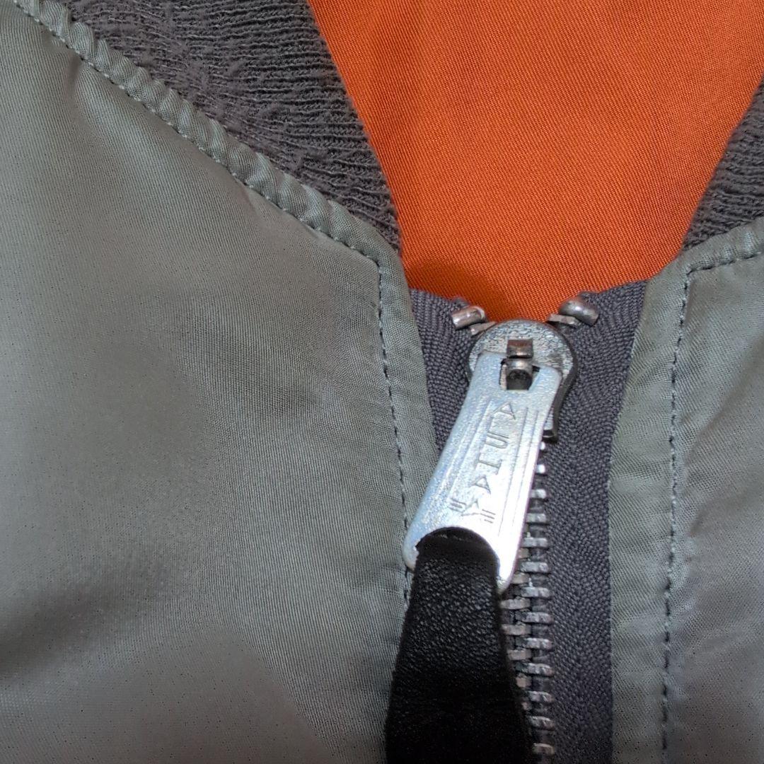 MADE IN ＵＳＡ ALPHA MA-1 シルバー グレー