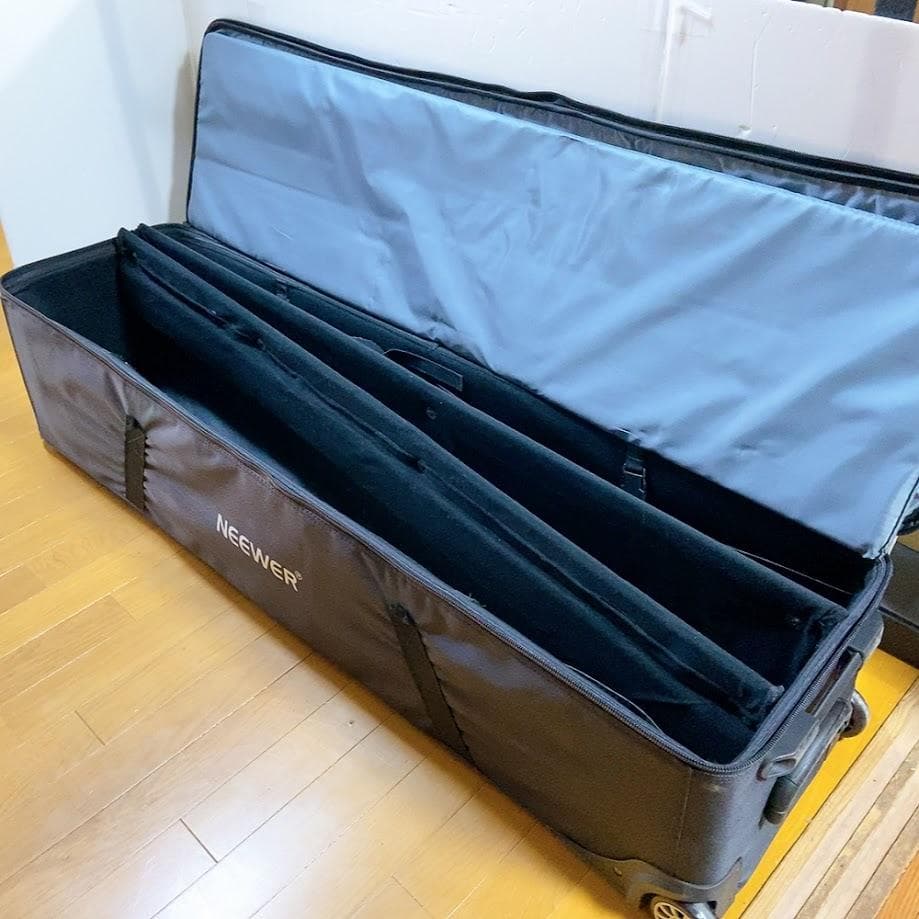 Neewer トロリーキャリングケース 写真スタジオ機器 防水 三脚ケース