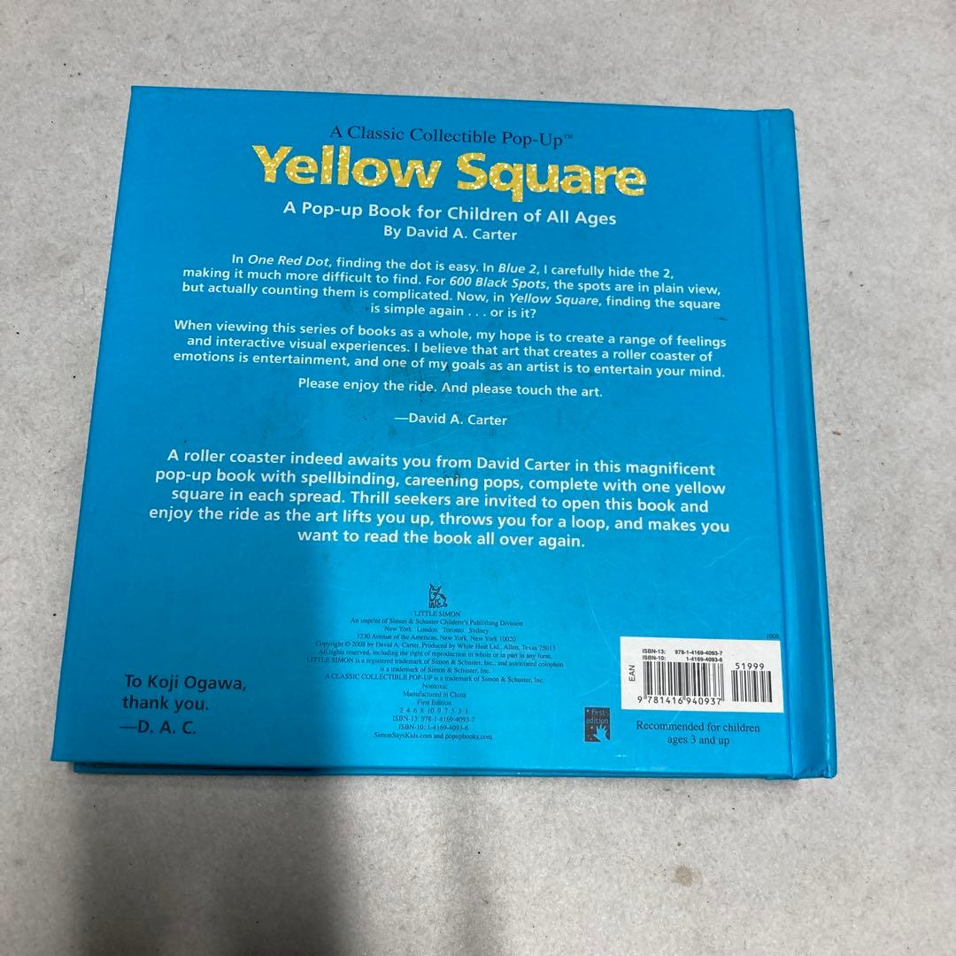 Yellow Square ポップアップブック　ハードカバー