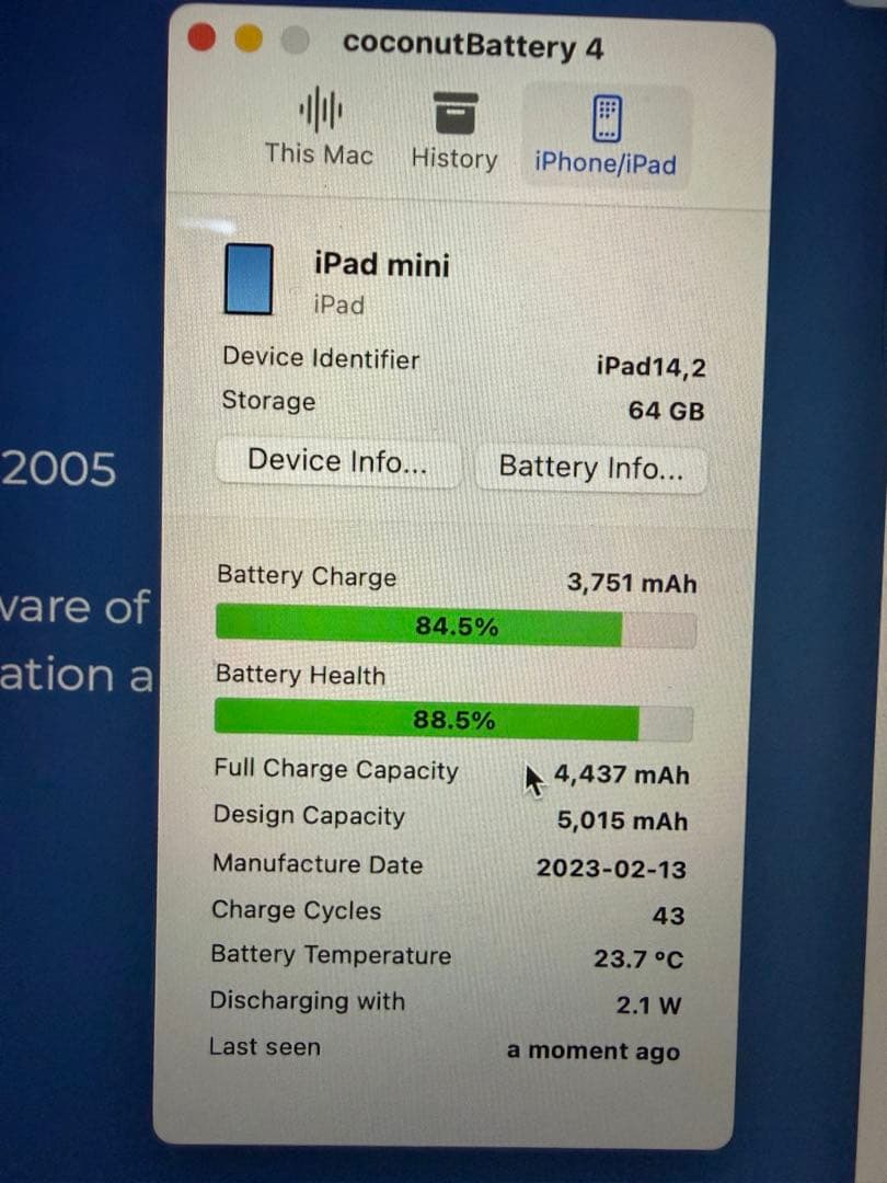 Apple iPadmini6 (モデルA2568) スペースグレー