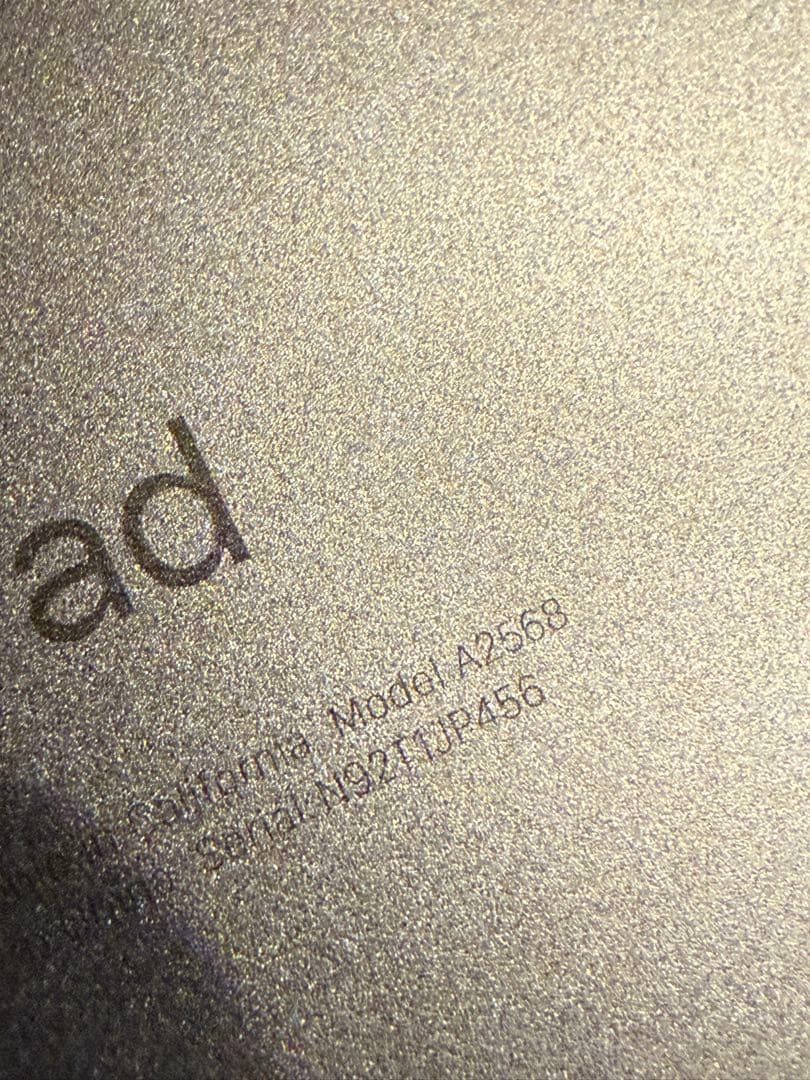 Apple iPadmini6 (モデルA2568) スペースグレー