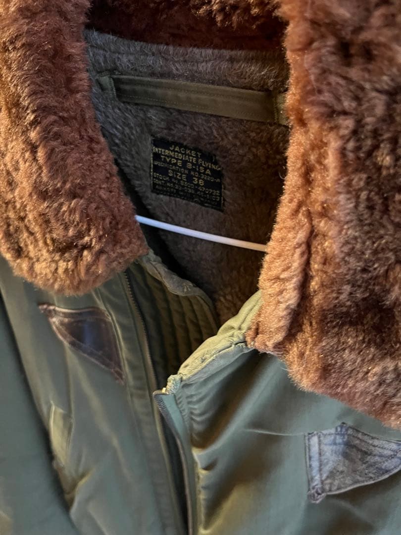 【希少】40s B-15Aアメリカ ビンテージ フライトジャケット usarmy