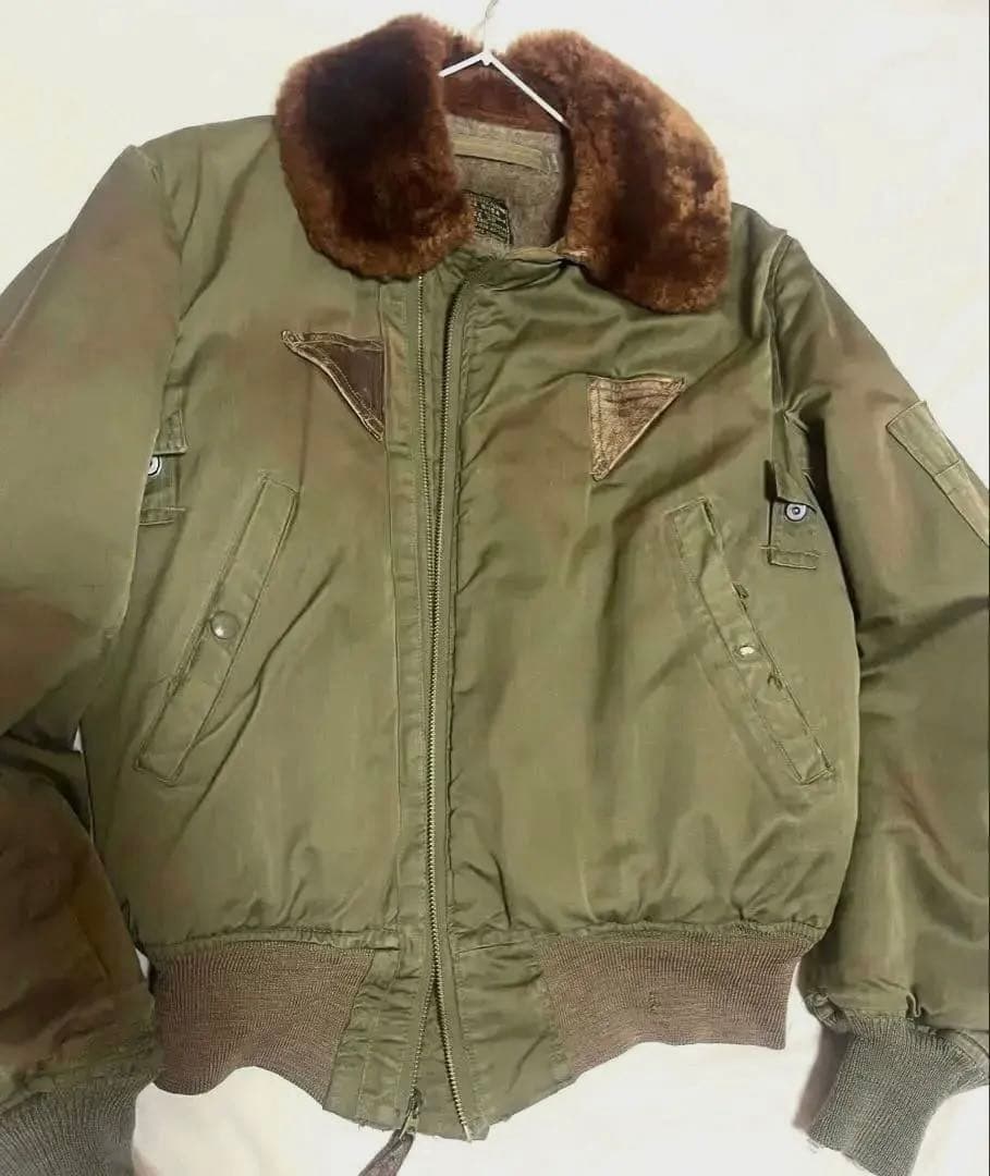 【希少】40s B-15Aアメリカ ビンテージ フライトジャケット usarmy