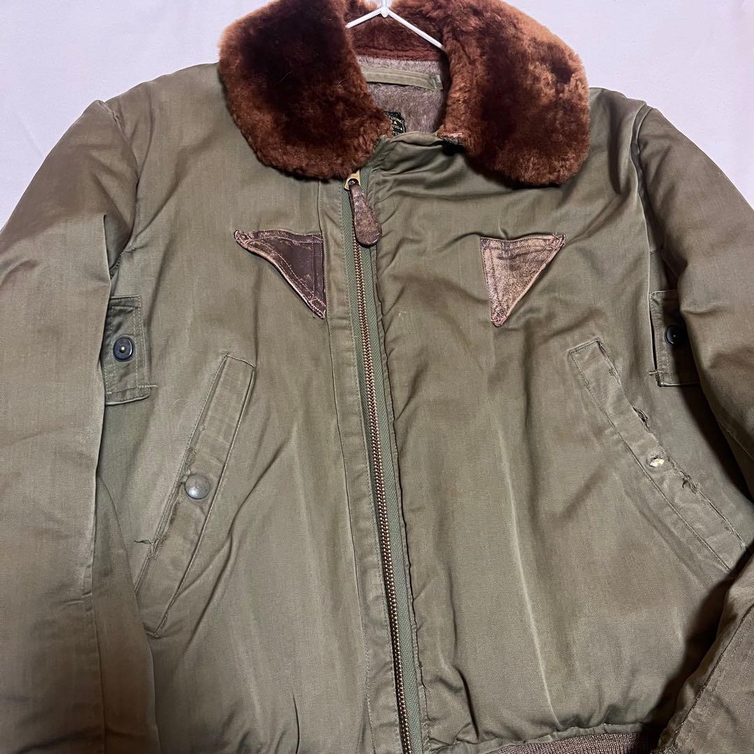 【希少】40s B-15Aアメリカ ビンテージ フライトジャケット usarmy