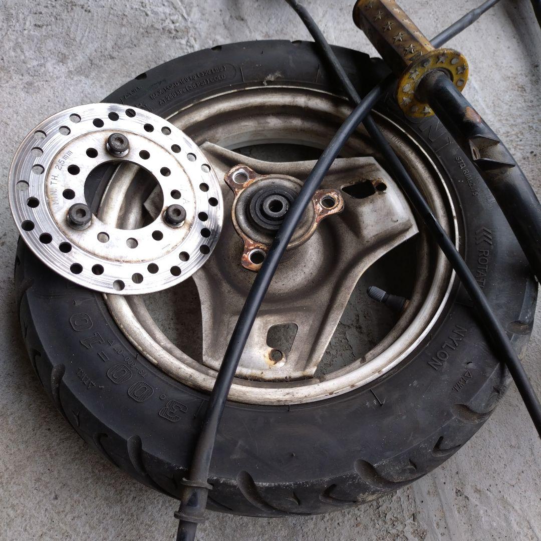 AF35 ライブディオ　フロントフォーク　ディスクブレーキ