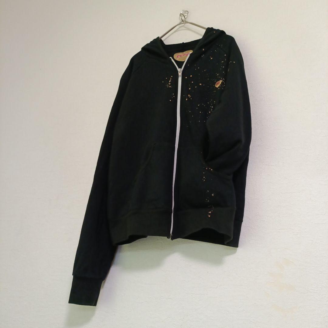 PRIMP　プリンプ　パーカー　ジップアップ　USA製　ユニコーン　ブラック　L