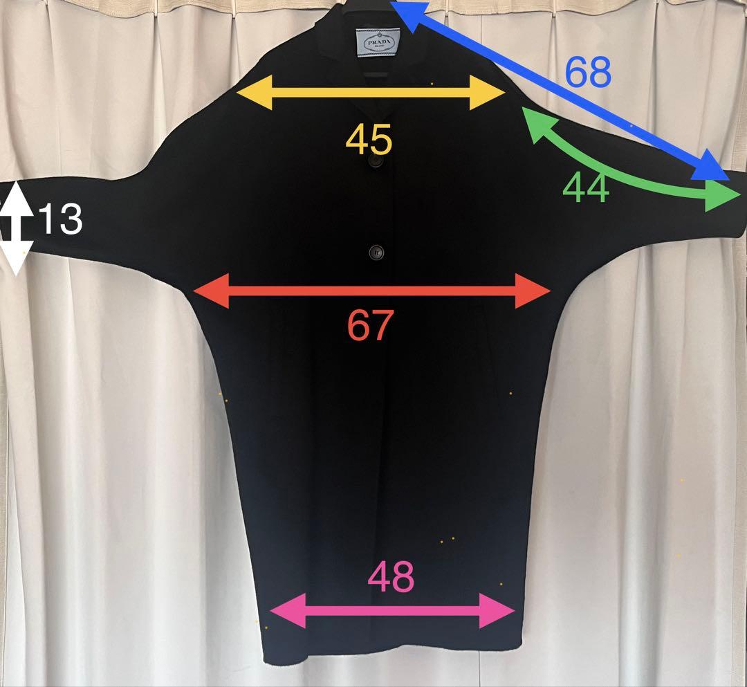 PRADA カシミア100% ドルマンスリーブ　コート サイズ36 イタリア製