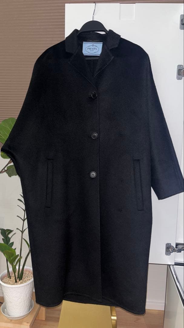 PRADA カシミア100% ドルマンスリーブ　コート サイズ36 イタリア製