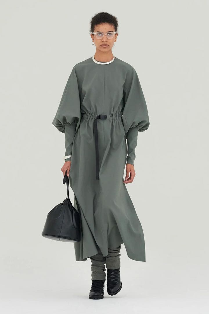 hyke balloon sleeve dress バルーンスリーブドレス