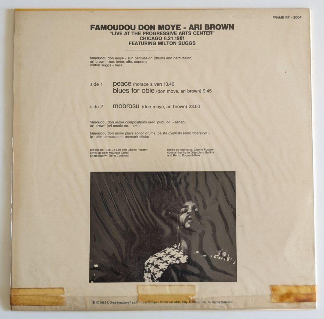 洋楽 Famoudou Don Moye - Ari Brown Live