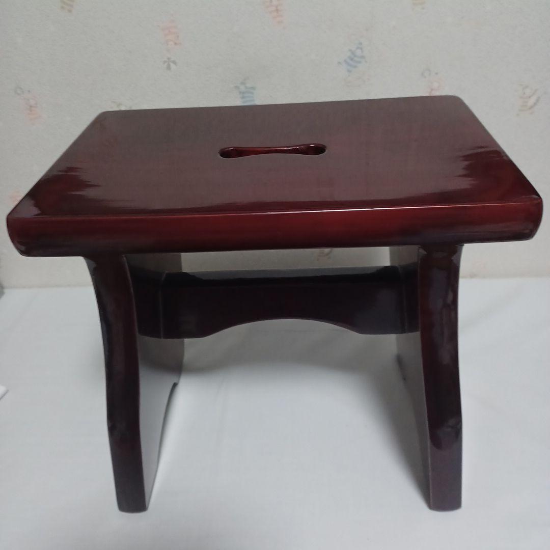 大館秋田天然杉 漆塗風呂用椅子 大