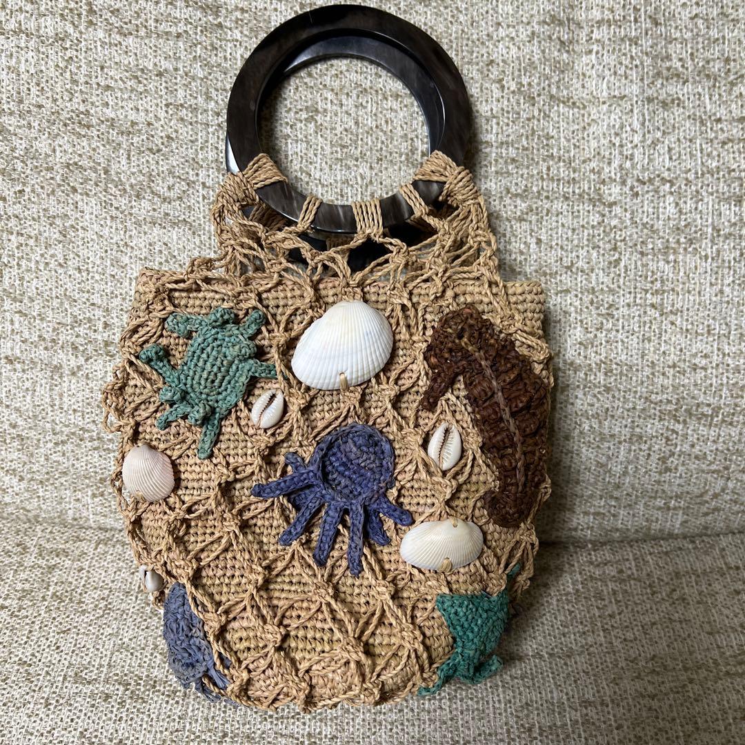 Jamin Puechラフィアかごバッグ