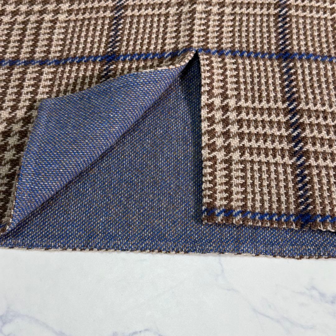 美品　45R ウールチェック　ジャンパースカート