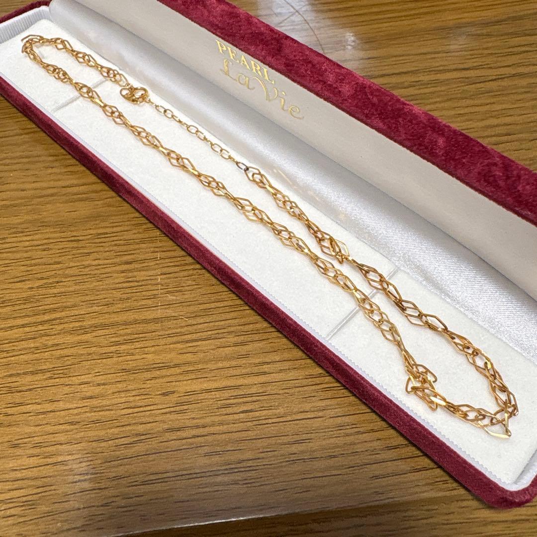 ままんれーぬ18Kチェーンネックレス 箱付き