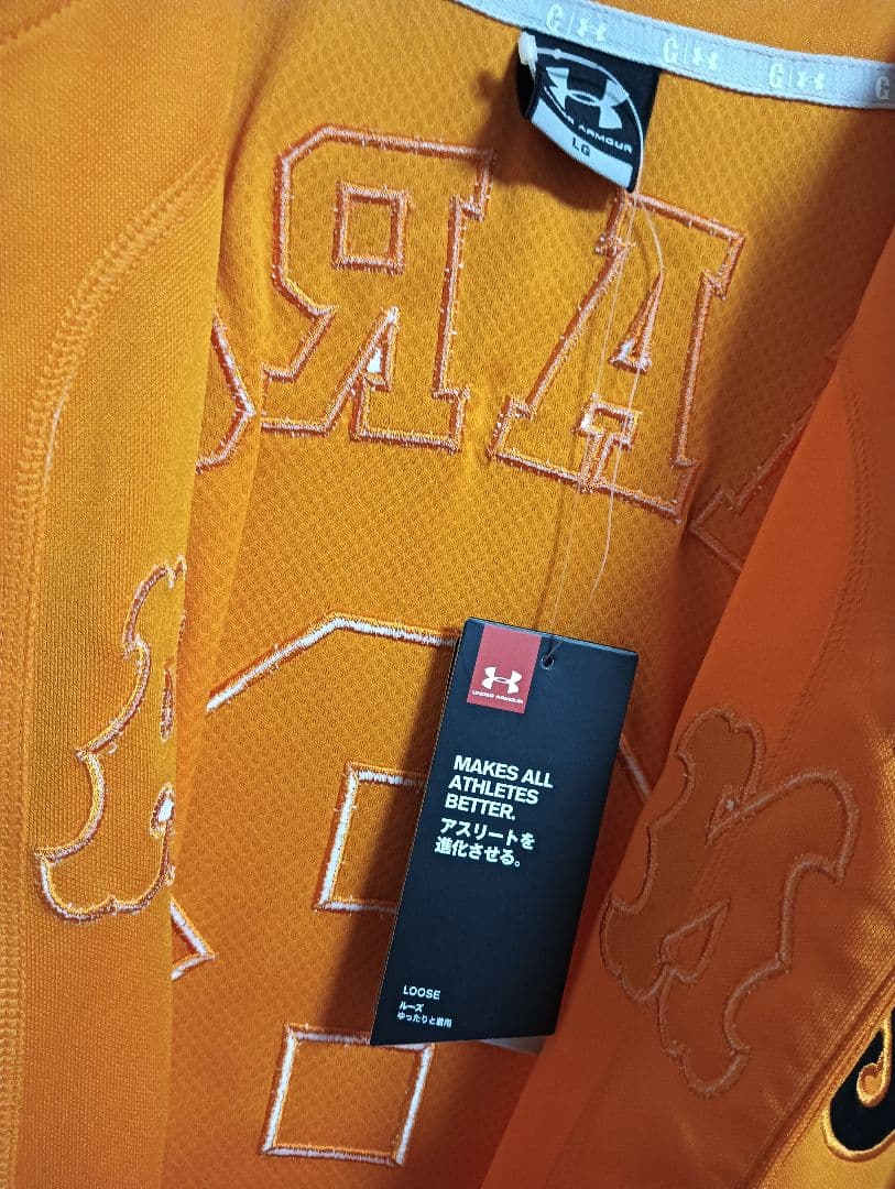 アンダーアーマー 読売ジャイアンツ 丸 佳浩 橙魂刺繍ユニフォーム 紙タグ付き