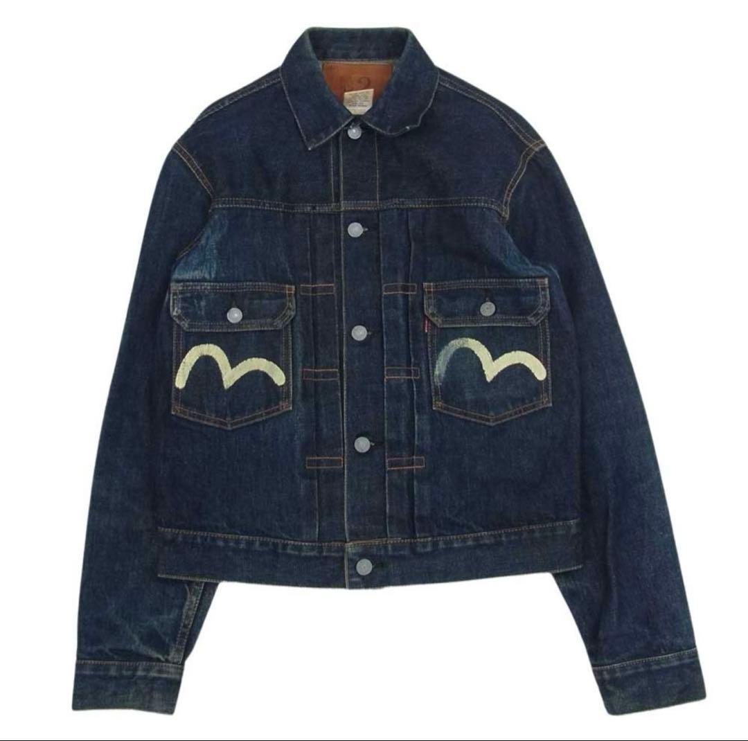 エヴィス　evisu ダークブルー デニムジャケット